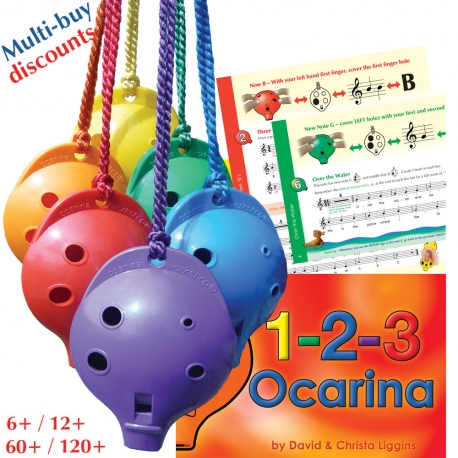 4-hole Oc and 1-2-3 Ocarina Class Music Book
