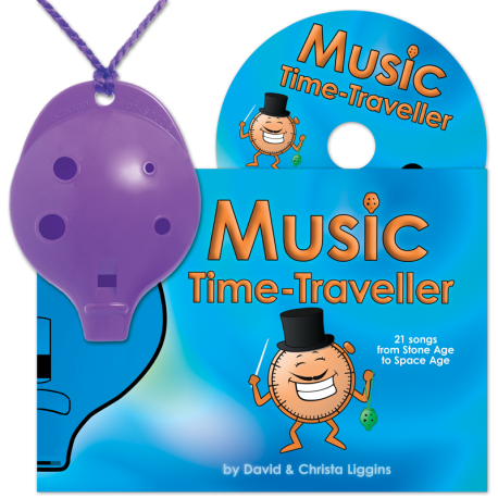 Purple 4-hole Oc with Music Time-Traveller and CD