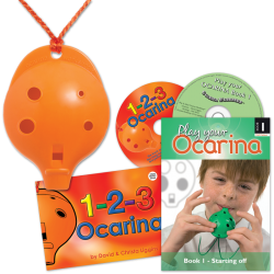 4-hole Oc with Book 1 and CD + 1-2-3 Ocarina and CD