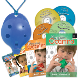 4-hole Oc with Book 1, Book 2, Carols, Songs of Praise + CDs