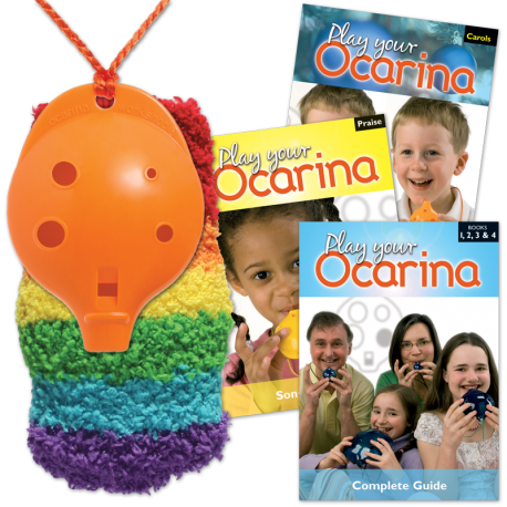6-hole Oc with Complete Guide, Carols, Songs of Praise + OcSock