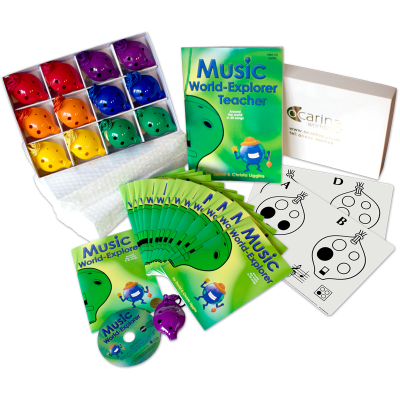 Music WorldExplorer Class Pack for 36 ocarina players + FREE Resources