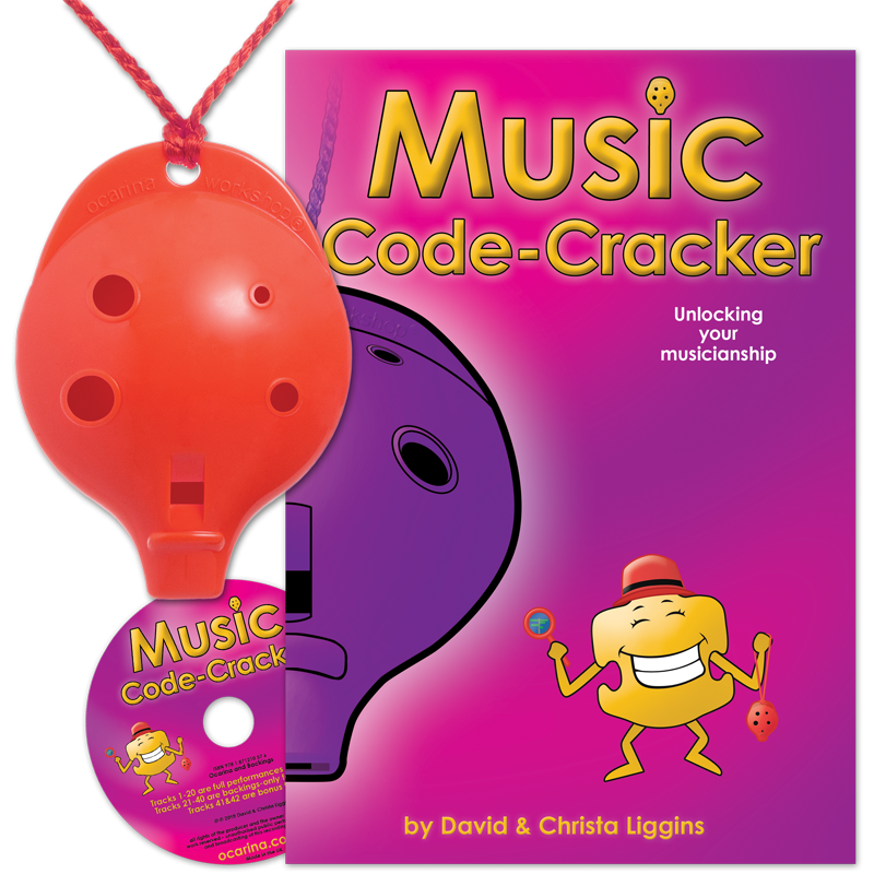4hole Ocarina and Music CodeCracker with CD Ocarina