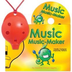 Red 4-hole Oc with Music Music-Maker and CD