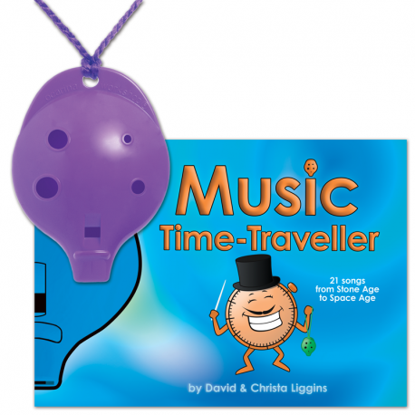 4-hole Ocarina with Music Time-Traveller book