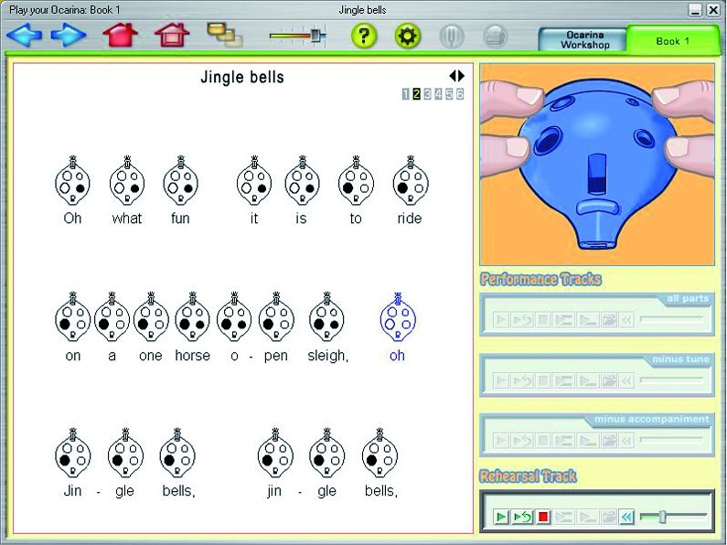 Ocarina CDRom Software Jingle Bells Ocarina